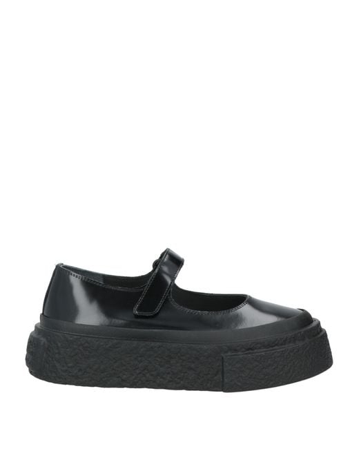 MM6 by Maison Martin Margiela Black Ballet Flats