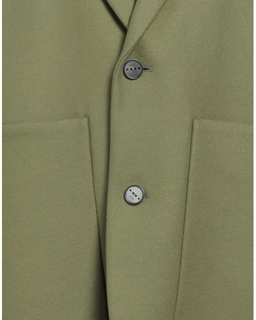 Manteau long Hevò pour homme en coloris Green