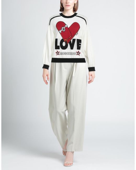 Love Moschino White Jumper