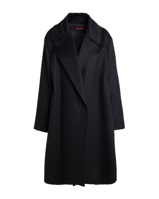 Max Mara Black Coat Virgin Wool