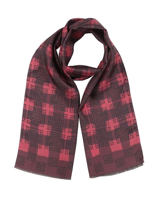 Aspesi Red Scarf Silk