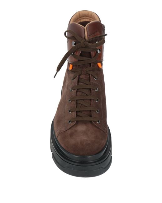 Santoni Brown Ankle Boots for men