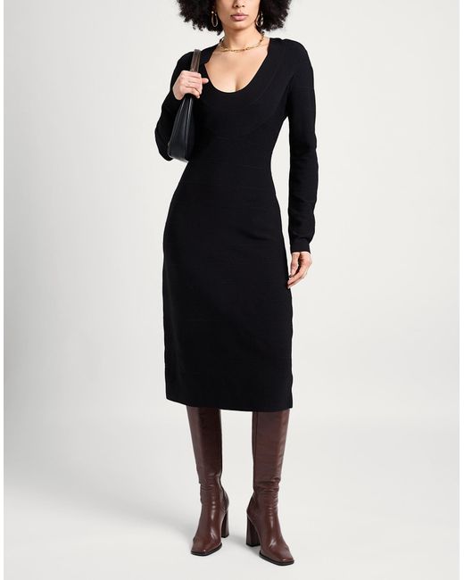 Tory Burch Black Midi-Kleid