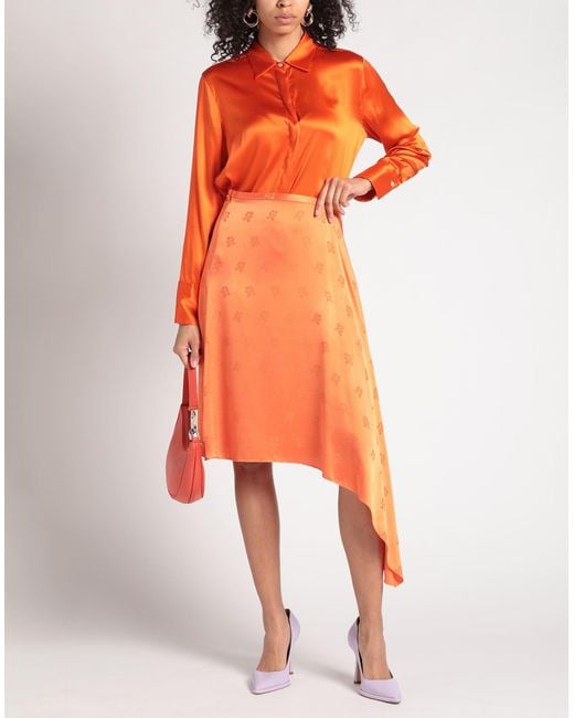 Gonna Midi di Marni in Orange