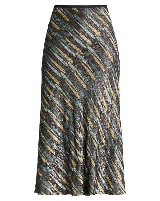 Siyu Gray Midi Skirts