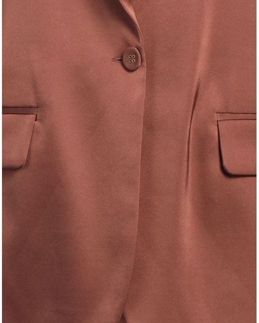 Blugirl Blumarine Brown Blazer Polyester, Elastane