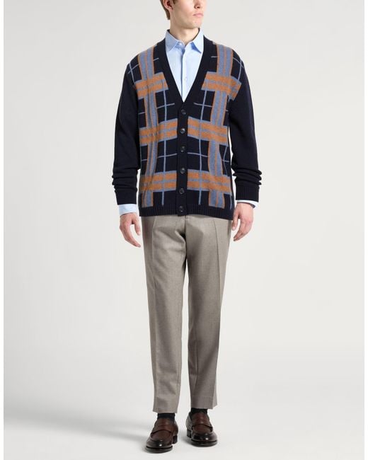 Daniele Fiesoli Blue Cardigan for men