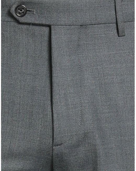 Berwich Gray Pants Polyester, Virgin Wool, Elastane for men