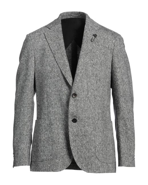 Lardini Gray Blazer Virgin Wool for men