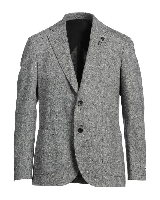 Lardini Gray Blazer Virgin Wool for men