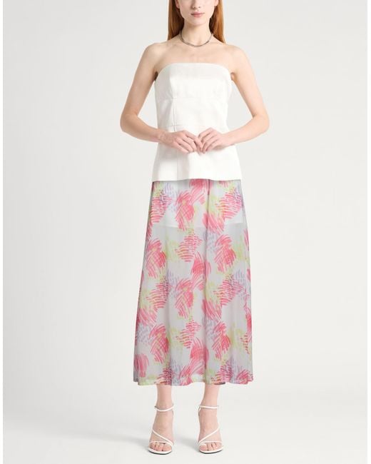ARMANI EXCHANGE Pink Midi Skirt Polyester