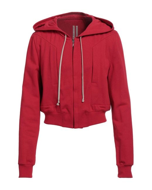 Felpa di Rick Owens in Red da Uomo