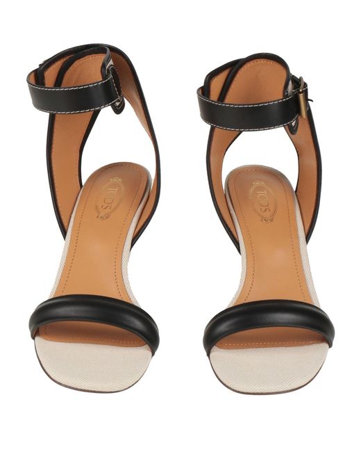Tod's Black Sandals