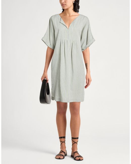 Fabiana Filippi Gray Lime Mini Dress Viscose, Polyamide, Cotton