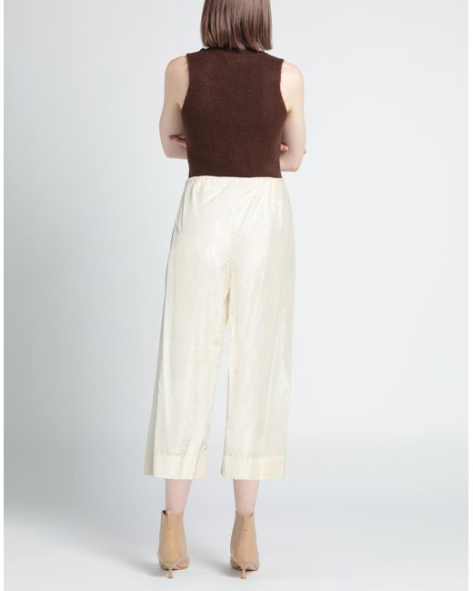 The Row White Cropped Trousers