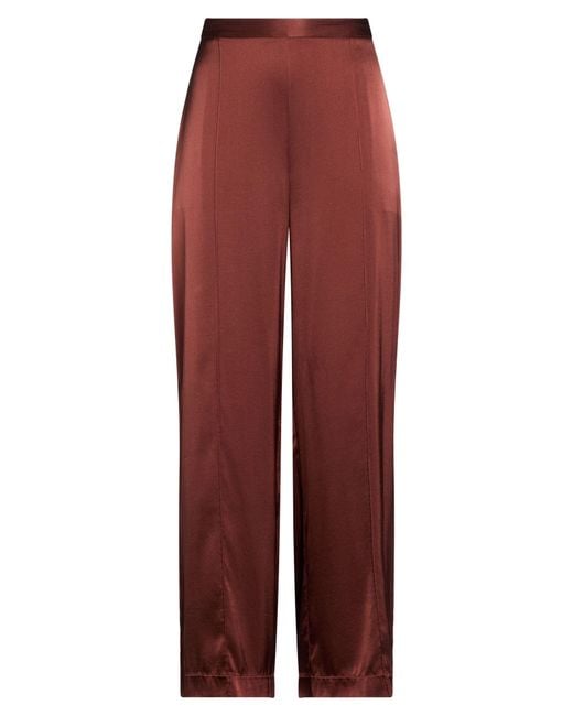 Roberto Collina Red Pants Silk, Elastane