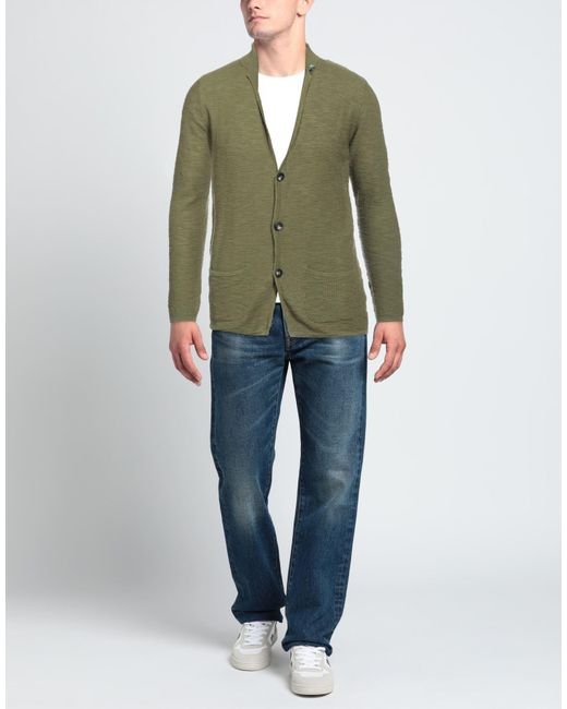 Berna Green Cardigan for men