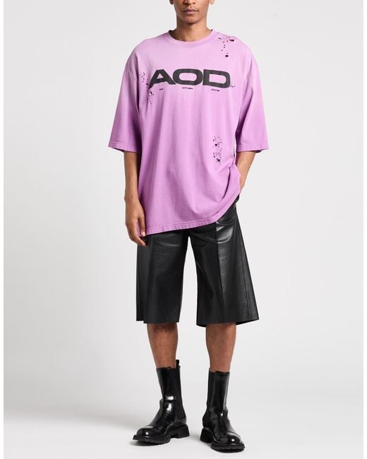 AN OTHER DATE Purple T-Shirts for men