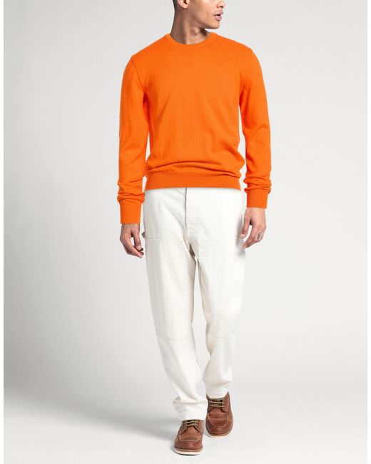 Pullover Andrea Fenzi de hombre de color Orange