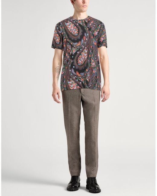 Etro Gray T-Shirt for men