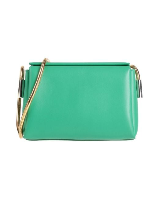 Marni Green Cross-Body Bag Cow Leather, Brass