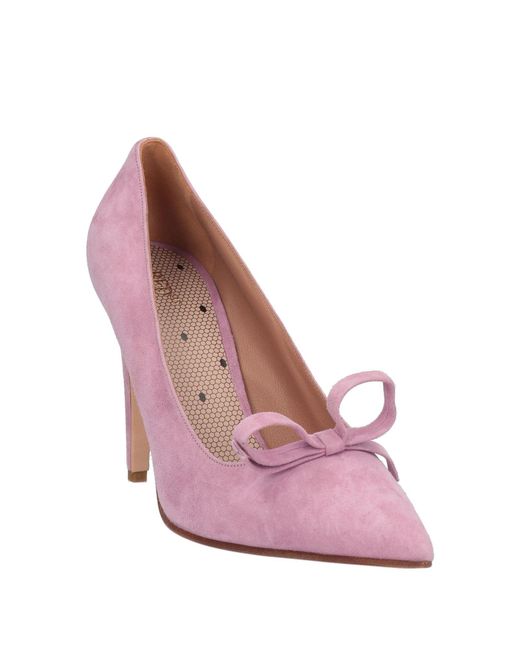 Red(v) Pink Lilac Pumps Soft Leather