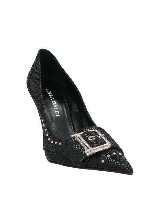 Lella Baldi Black Pumps Leather