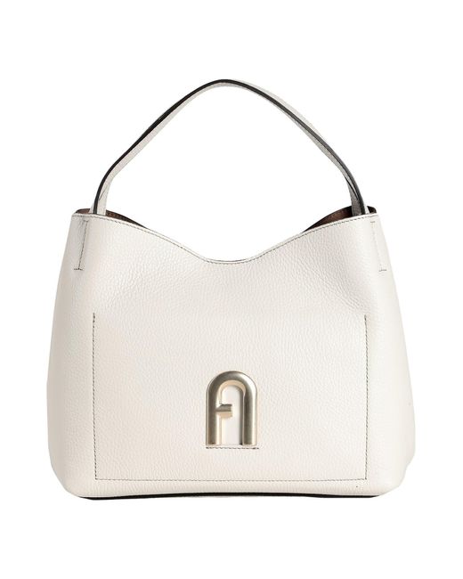 Furla White Primula S Hobo -- Off Handbag Leather