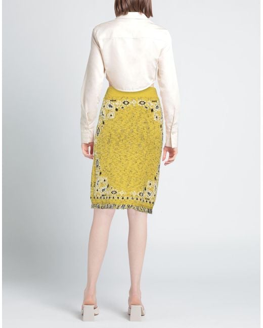 Alanui Yellow Midi Skirt