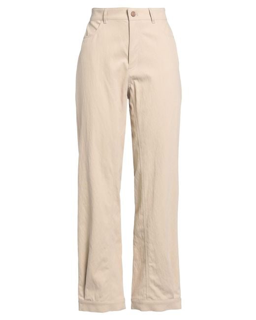 See By Chloé Natural Pants Cotton, Polyamide, Elastane