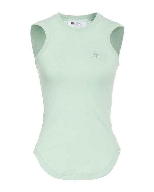 The Attico Green Top Cotton
