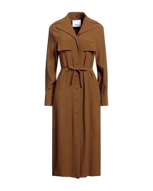 Erika Cavallini Semi Couture Brown Midi Dress
