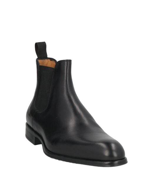 Sutor Mantellassi Black Ankle Boots Leather for men