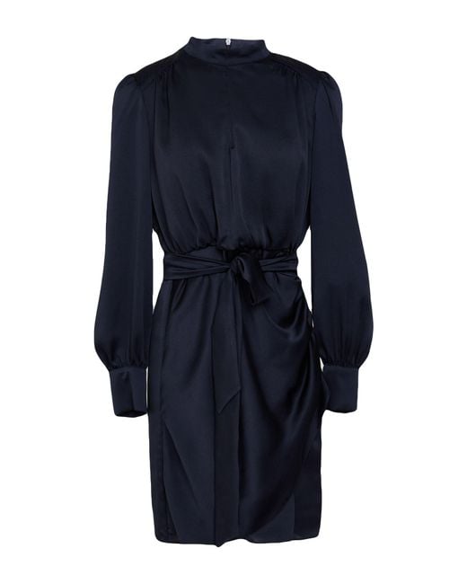 Marella Blue Midnight Mini Dress Polyester