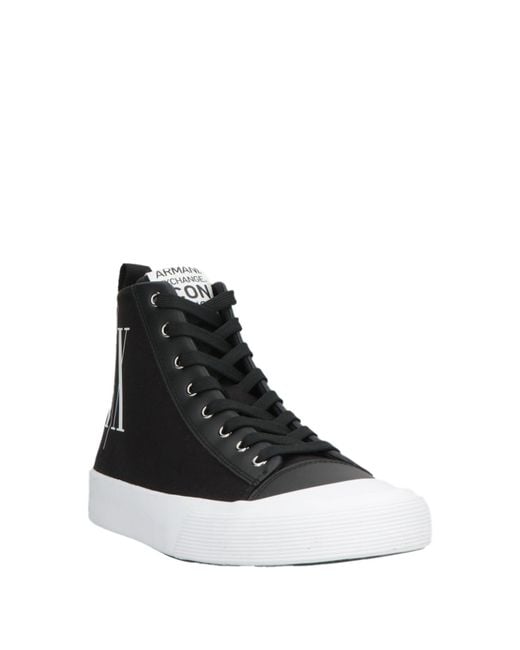 ARMANI EXCHANGE Black Sneakers for men