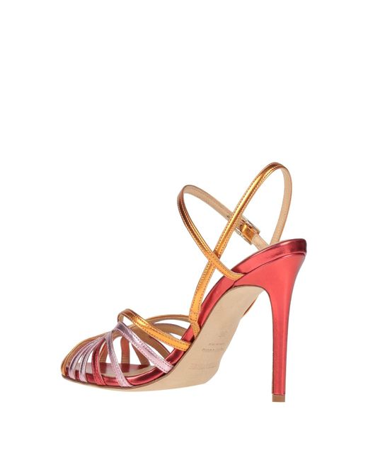 Semicouture Pink Sandals Synthetic Fibers