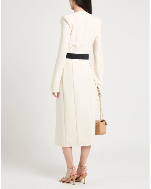 ALESSANDRO VIGILANTE White Midi-Kleid