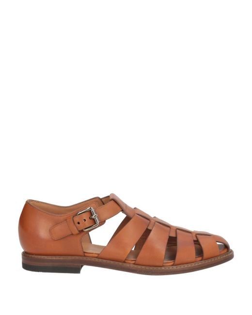 Church's Brown Tan Sandals Leather