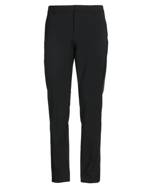Dondup Black Pants Polyester, Virgin Wool, Elastane for men