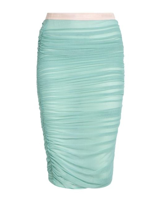 DES_PHEMMES Green Midi Skirt