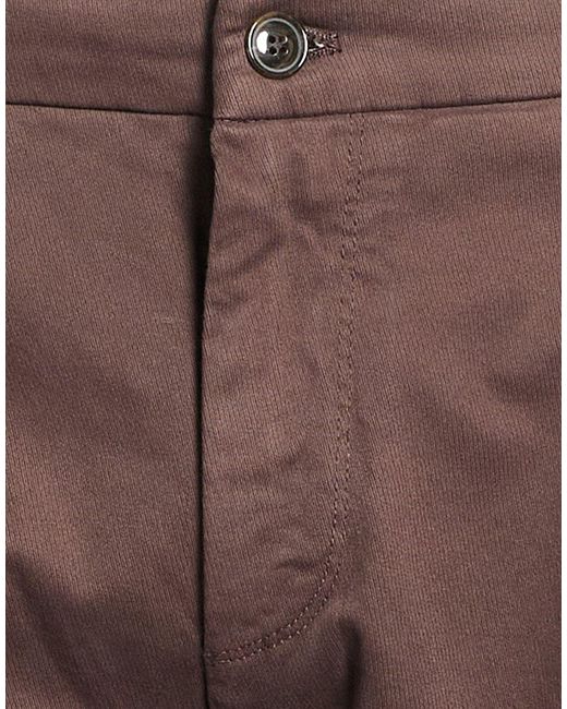BARMAS Brown Pants Cotton, Elastane for men