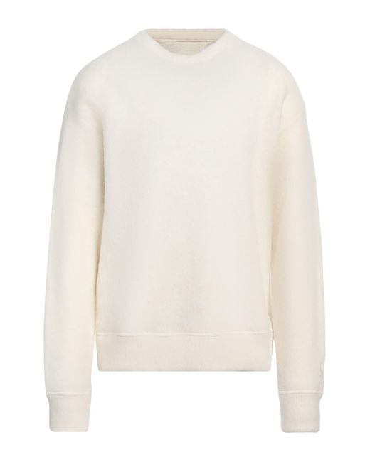 Jil Sander White Cream Sweater Alpaca Wool, Wool for men