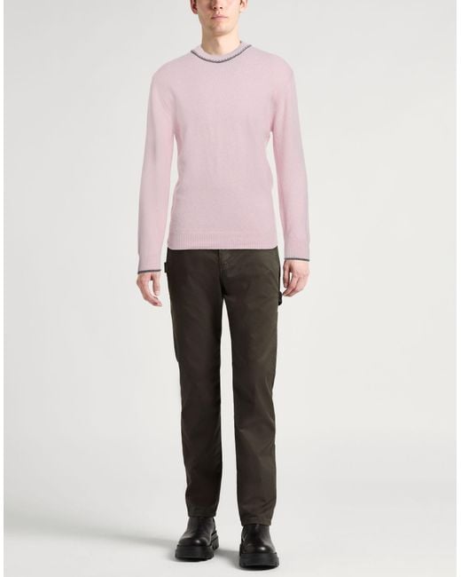 Daniele Fiesoli Pink Sweater Merino Wool, Cashmere for men