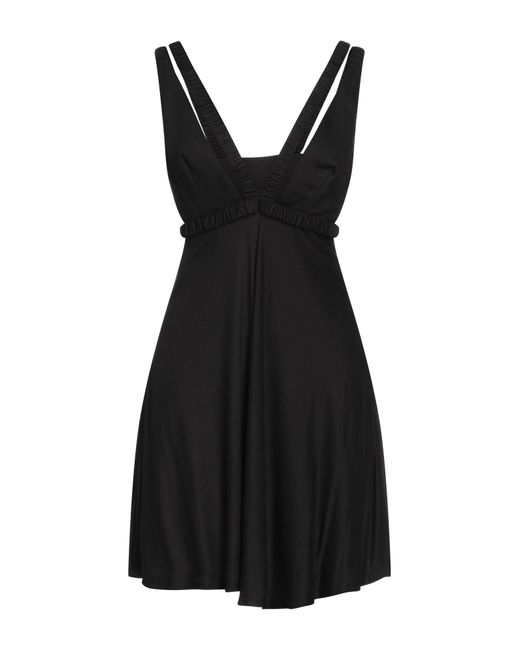 Giovanni bedin Synthetic Short Dress in Black | Lyst