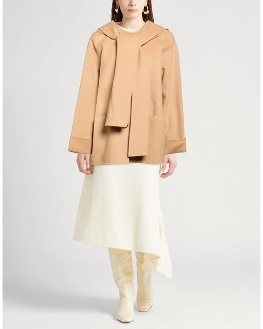 Erika Cavallini Semi Couture Natural Coat