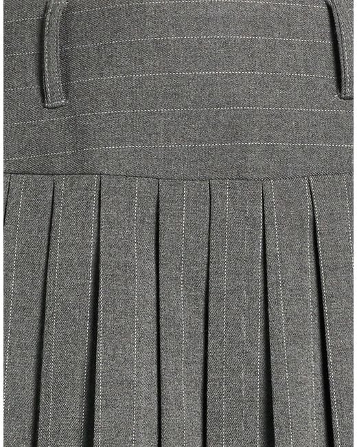 Marc Ellis Gray Mini Skirt Polyester, Viscose, Elastane