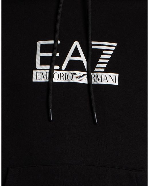 EA7 Black Tracksuit Cotton, Elastane for men