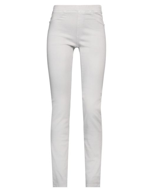 BIANCALANCIA White Light Jeans Cotton, Polyester, Elastane
