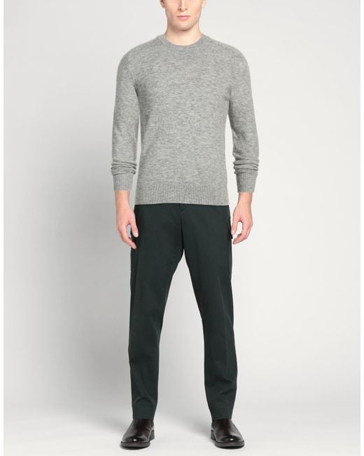 SELECTED Gray Light Sweater Recycled Polyester, Alpaca Wool, Wool, Nylon, Elastane for men