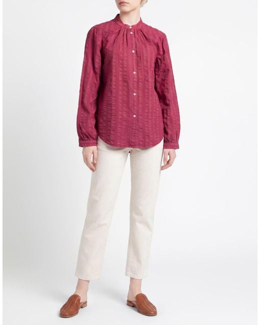 Massimo Alba Red Shirt Cotton, Polyamide